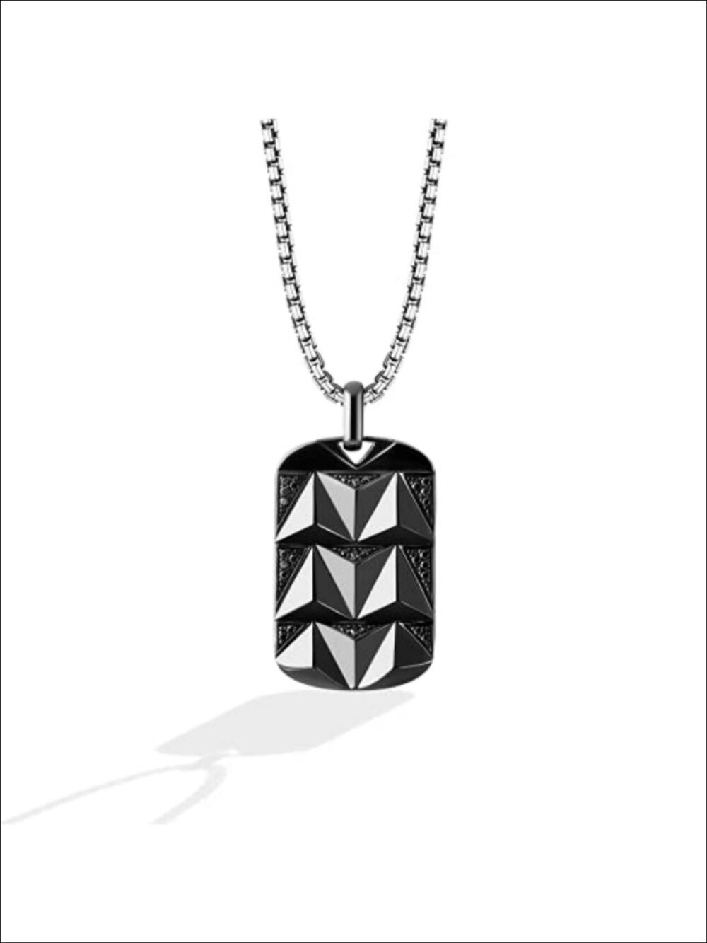Star Wars Fine Jewelry 925 Sterling Silver Dark Armor Necklace for Men